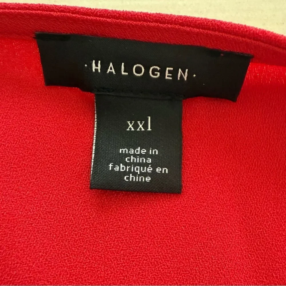 Halogen Red Elastic Waist Dress w/ Pockets - Picture 5 of 10
